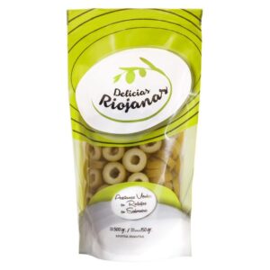 Aceitunas VERDES rodajas **delicias riojanas** DoyPack 150gr.