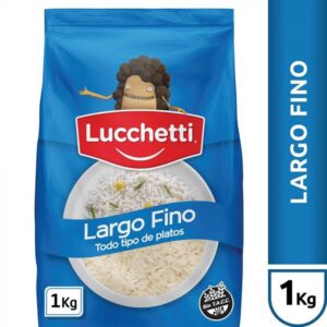 ARROZ LARGO FINO **LUCCHETTI** BOLSA 1KG.