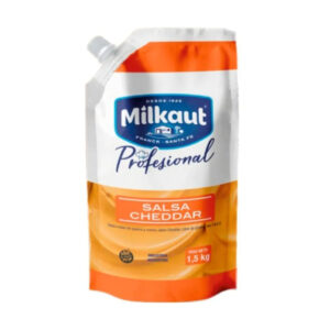 QUESO CHEDDAR P/UNT. **MILKAUT** DOYPACK 1,5KG.