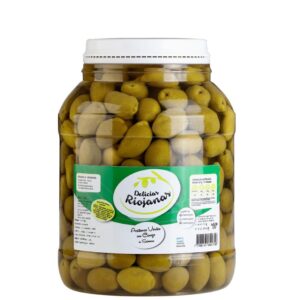 Aceitunas VERDES ara. 0 **delicias riojanas** frasco 1,9kg