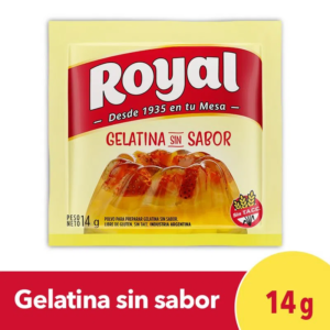 GELATINA SIN SABOR **ROYAL** 14GR .