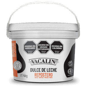 DULCE DE LECHE REPOSTERO PREMIUM *VACALIN* BALDE 4KG.